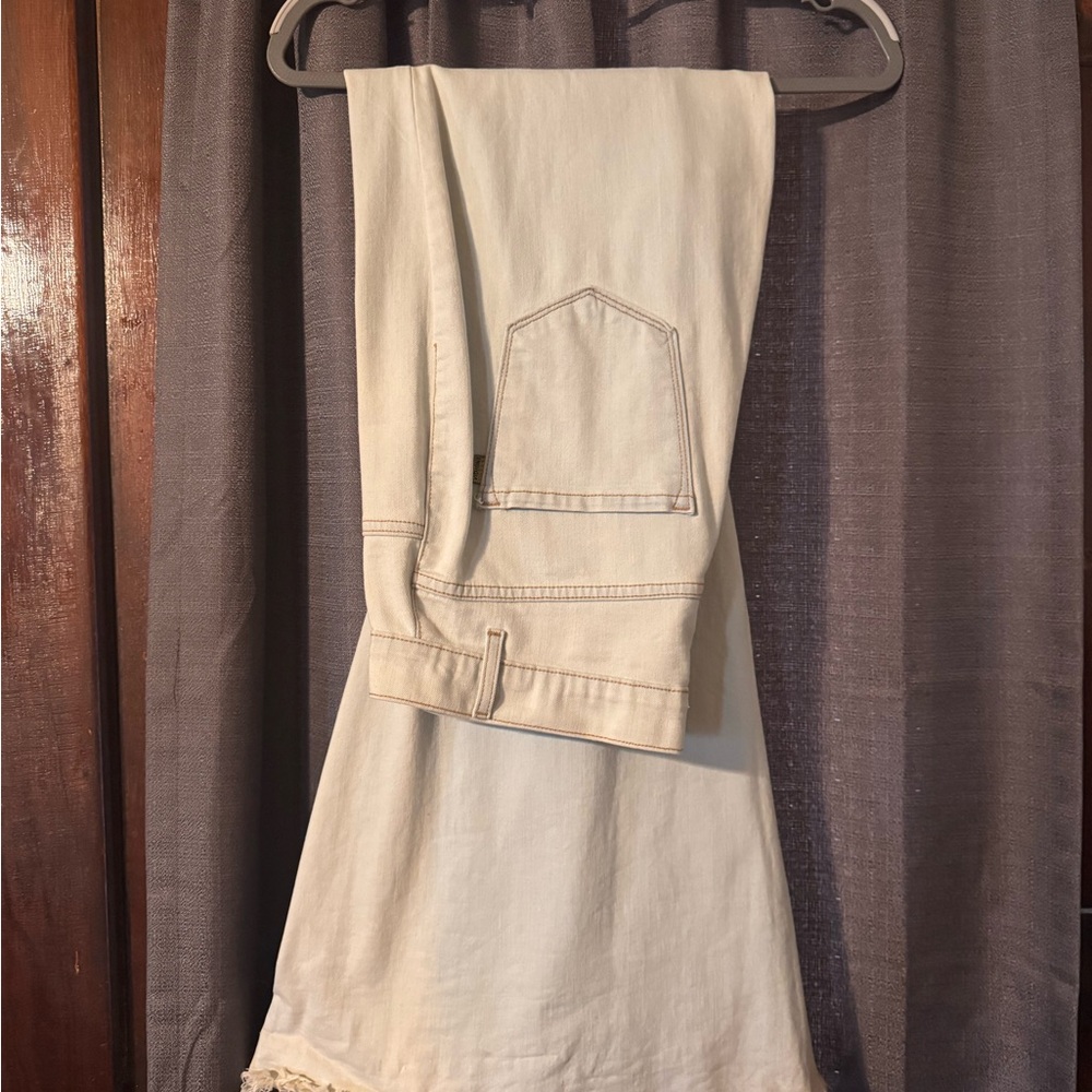 Cream Denim Jeans
